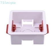 LACYES Gypsum Board Lining Box, Junction Box 86 Type Wall Socket Cassette, Square White 35/46mm Dept