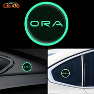 GTIOATO Luminous Car Emblem Decoration Sticker Car Logo Reflective Sticker For Ora Good Cat