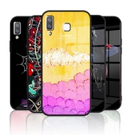 Glass Casing for Samsung galaxy A8 star Shockproof Case Tempered Glass Back & Soft Silicone Frame An