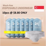 [SG] 10PCS FOR MEN Disposable brief Briefs Individually Packed 100% Sterile Travel Underwear Triangl