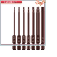 <VARSTR>65mm H1.5-H6 Alloy Steel Magnetic Hex Head Screwdriver Bits Screw Driver Tools