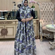 LOKAL 3P9U9- Lovita Zipper Hijab Local Motif Brand Hijab Vest Lovita Lovita Zipper Hijab Vest