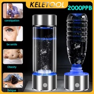 KELETOOL 420ml hishin Hydrogen Water Bottle Hydrogen Generator Alkaline Water Filter Hydrogen Water 