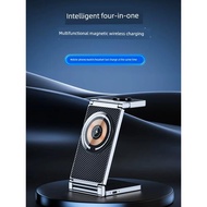 三合一無線充電器MagSafe磁吸支架適用13蘋果iphone15pro手機14充電底座applewatch手表全家桶桌面無線充電板