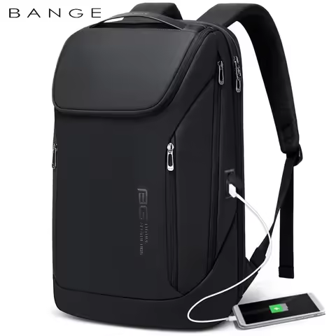 BANGE Business Backpacks Laptop 15.6 inch Multifunctional WaterProof Big Capacity Daily Work Male Ba