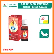 Vemedim Vime FDP dung dịch uống dùng cho gà đá gà vườn bồ câu vịt nhà khò khè sổ mũi chai 20ml