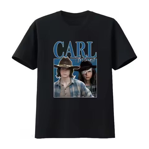 Carl Grimes 90S Walking Dead Chandler Riggs T Shirt GWM4 Fashion Streetwear Men's Clothing Women's C