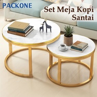PACKONE 2-In-1Coffee Tables Set - Meja Lipat Meja Kopi Side Table