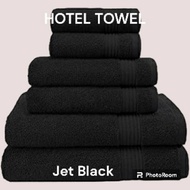 Utopia Bath Towel Hotel Quality 100% Cotton Jet Black 70x140cm 550g