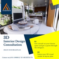 Interior Design & Renovation Work Service 2D Floor Plan & 3D Visualization Renders Design Consultati