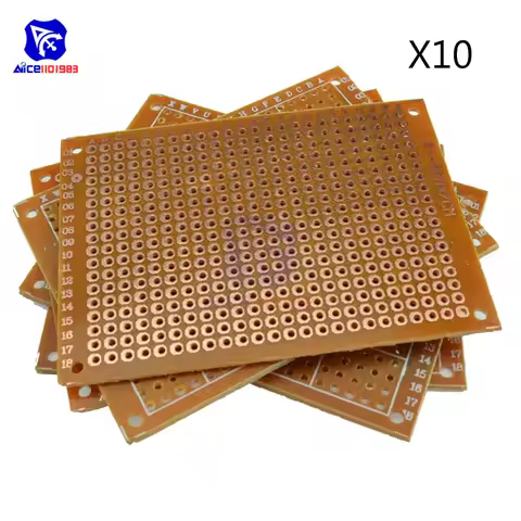10PCS/Lot Universal PCB Board 5x7 5 x 7 cm 2.54mm DIY Prototype Paper Printed Circuit Panel 5x7cm 50