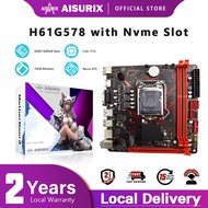 AISURIX NEW H61 Mobo Motherboard LGA 1155 Socket I3/I5/I7 ATX Intel DDR3