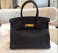 有單💓 HERMES birkin 30 黑金 Togo皮 x刻