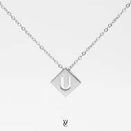 Valichain - Alphabet Necklace (White Gold)