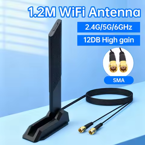WiFi 6E WiFi Antenna Magnetic Foldable 2.4G/5G/6G 12DBi High gain External Signal Receiver For PCIE 
