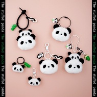 Cartoon Chengdu Panda Doll Keychain Student Cute Plush Backpack Pendant Accessories
