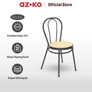 AZKO Soleil Hinata Patio Chair - Black Balcony Chair Multipurpose Outdoor Chair Home Furniture Seati