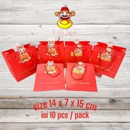 CHINESE NEW YEAR PAPERBAG SNAKE PAPERBAG/ 2025 PAPERBAG/ 2025 CHINESE NEW YEAR HAMPER BAG/