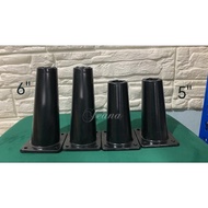 5'' 6"inch PVC Leg Sofa leg divan bedframe leg cabinet leg #Kaki sofa kaki katil (4pac)