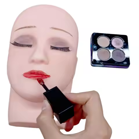 Soft Rubber Face Lash For Makeup Mannequin Head For Makeup For Facial Massage Practice Cosmetology M