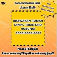 Banner / RENTAL BANNER - KONTRAK - FOR SALE ETC