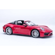 OSAKA99 Minichamps 1/18 Porsche 911 992 Targa 4 GTS 2021 Model Car red (red) Imported From Germany