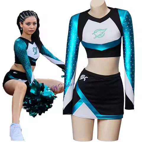 Maddy Euphoria Cheerleader Uniform Dress Maddy Perez Outfit Cosplay Costume School Girls Women Music