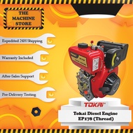 TOKAI JAPAN BRAND EP178P Diesel Engine (Thread)/ <Key way> 6 hp Bare Engine Only 178 Air Cooled Engi