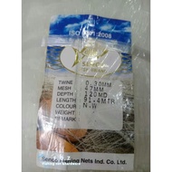 Jaring Pukat Ikan 0.30mm x 1.75'' (47mm) x 120MD (Isi Pukat) Pukat Tangsi Mata Tegak Fishing Net (YO