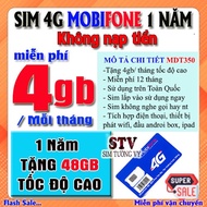 Sim 4G - 5G Mobifone MDT350( 4GB/THÁNG) 12MDT50 (5GB/NGÀY) 12MDT150 (500GB/THÁNG) MFY 6MDT150 (500gb