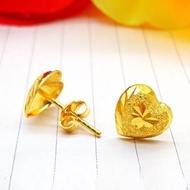 Subang Love EMAS BANGKOK PERSIS Emas 916 EARRING by Fnstore