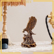 [Perfk] Eagle Statue Lucky Eagle Figurine Feng Shui Statue Desk Ornament Brass Animal Statue for She