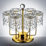 S/💎Glass Wine Glass High-End Beer Cup Exquisite Whiskey Tasting Cup Drinking Cup Household Light Luxury Household Set NU