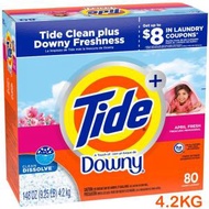 Tide x Downy 聯名柔順洗衣粉 四月清新 4.2KG - 平行進口