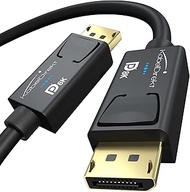 8K DisplayPort & DP cable, special A.I.S. shielding & official VESA certification – 5m (for DP 1.4 g