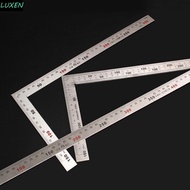 LUXEN L Shape Ruler Metal Office Woodworking Measurement Instruments School Supplies Educational 90 