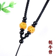 Tibetan High-End Yak Bone Horizontal String Dzi Bead Lanyard Adjustable Vertical String Pendant Neck