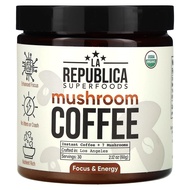 ⚡ส่งไว⚡ LA Republica Mushroom Coffee Instant Coffee + 7 Mushrooms 2.12 oz (60 g)
