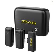 7RYMS Rimo S1LN Wireless Microphone System with 1 Receiver & 2 Microphones 50M Transmission Range Bu