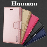 [Hanman Faux Sheepskin] SAMSUNG Galaxy A80/A90 A805 6.7 Inch Side Flip Leather Case Magnetic Buckle 