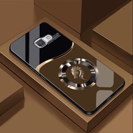 Ốp Lưng cho SAMSUNG GALAXY J7 PRIME Mặt kính cường lực cao cấp Họa tiết LOGO RỒNG