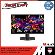 MSI MAG 273QP QD-OLED X24 26.5"/WQHD/240HZ/0.03MS/HDR400/ADAPTIVESYNC/HDMI2.1/DP1.4A/PIVOT 90°