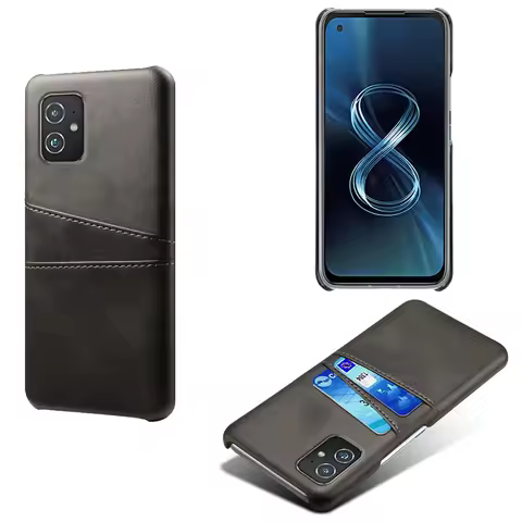 For ASUS Zenfone 8 9 Case Credit Card Vintage PU Leather Wallet Protective Cover with Card Slots cap