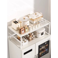 Above the Refrigerator Rack Kitchen Household Small Oven Microwave Rack Retractable Pots Dishes Stor
