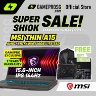 [Exclusive] MSI Thin A15 Laptop — Portable for Work & Gaming — RTX 4050 - 15.6" 144Hz - Ryzen 7 7735