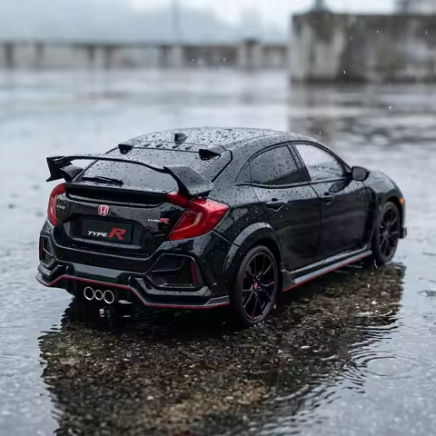 1:18 Honda Civic Type R FK8 2020 Compact Hatchback Alloy Metal Diecast Model Car Home Decoration Des