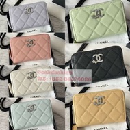Chanel 25 women 11x7.5x2cm star calf leather wallet purse coin bag  女裝 慧星魚子醬牛皮拉鍊小零錢包 銀包 卡包 卡片套 card 