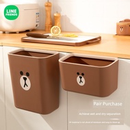 car dustbin dustbin kitchen cute dustbin room Brown Bear Toilet Toilet Storage Hanging Kitchen