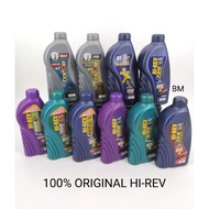 HI REV 2T/4T MINYAK HITAM SEMI SYNTHETIC FULLY SYNTHETIC 1LITRE