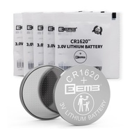 EEMB CR1620 Battery 5 Pack CR1620 3V Lithium Battery Button Coin Cell Batteries 1620 Battery 70mAh E